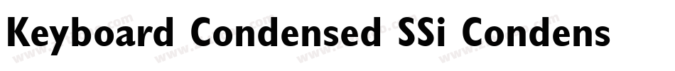Keyboard Condensed SSi Condensed字体转换
